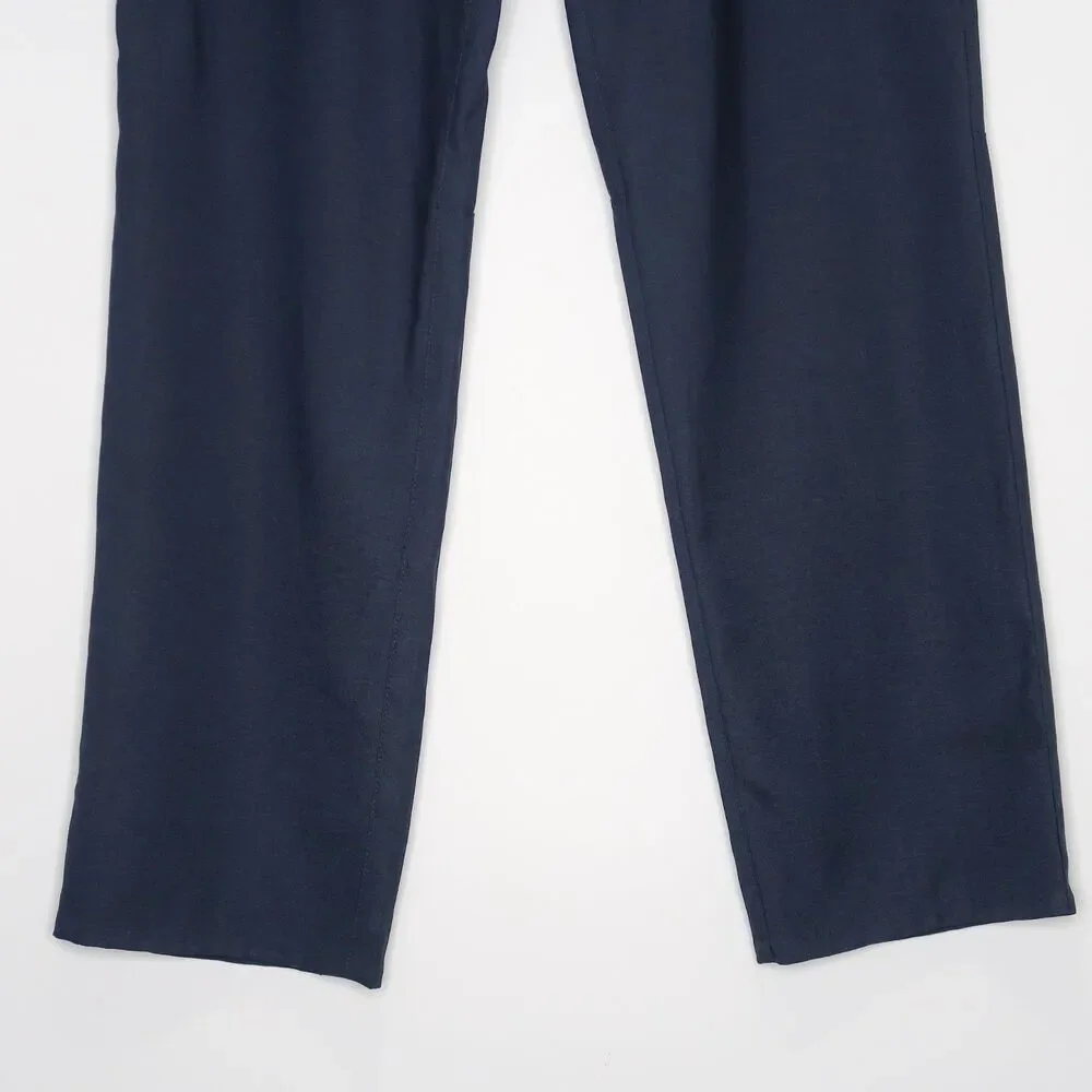 Haggar Mens H26 Pants Size‎ 33x32 Blue Active Stretch Active Fit